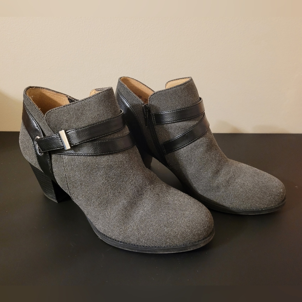 Stylish Gray and Black Abella Jennie Bootie Women's Ankle Boots